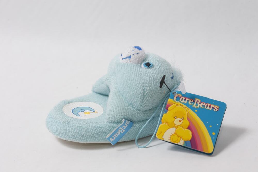 Care Bears Bedtime Bear Plush 4" Mini Slipper Keychain w Tag Japan ~ 260817-WH
